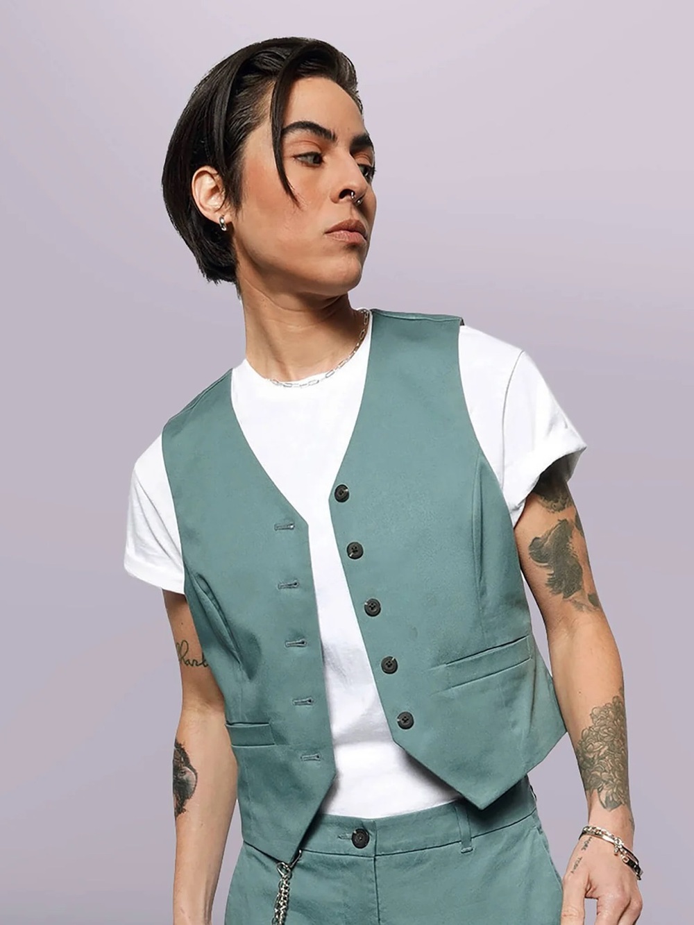 Wildfang The Essential Vest in Dark Teal